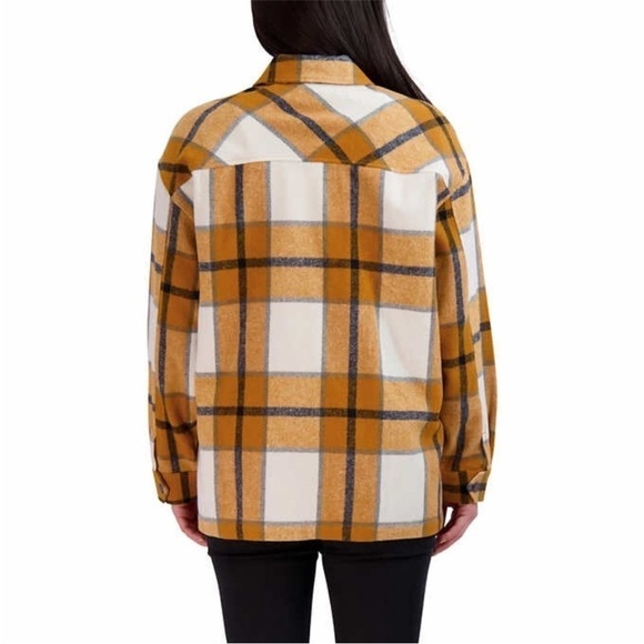 MOUNTAIN WOOL BLEND OVERSIZED PLAID SHACKET SIZE XL EUC - Picture 3 of 10